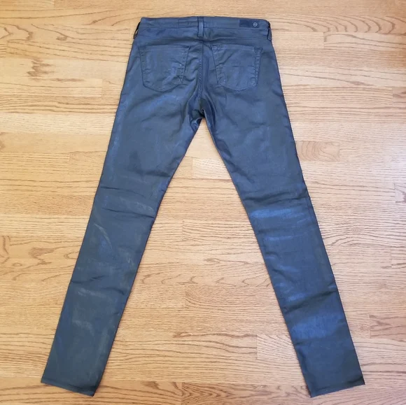 Adriano Goldschmied Metallic Gray The Legging Super Skinny Pants - Picture 3 of 9